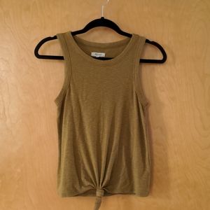 Last day to buy! Madewell tie front tank top